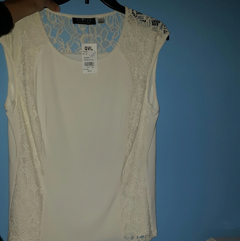 Lacy white blouse